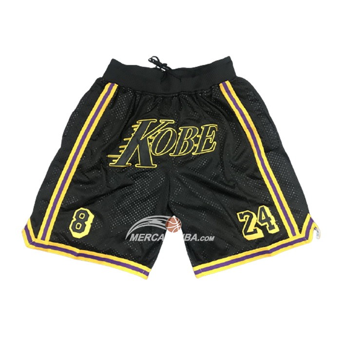 Pantaloncini Los Angeles Lakers Kobe Bryant Nero